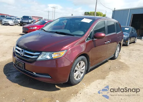 2016 Honda Odyssey Ex-L из США, поврежденный, VIN 5FNRL5H65GB138214